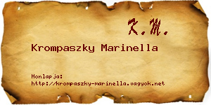 Krompaszky Marinella névjegykártya
